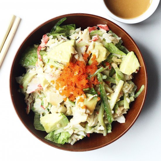 Asian Avocado Crab Salad