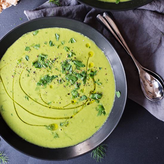 Pea and Asparagus Soup