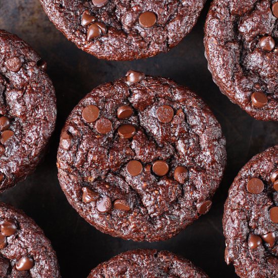 Paleo Chocolate Zucchini Muffins