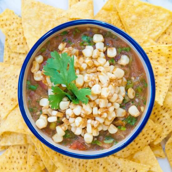 Pan Roasted Blender Salsa