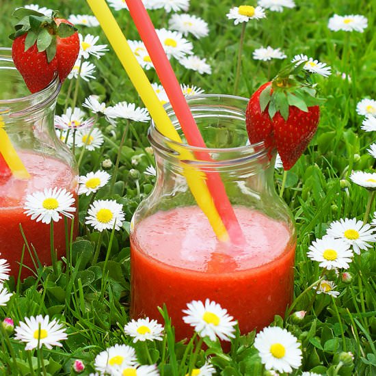 Strawberry-Watermelon-Rhubarb Drink