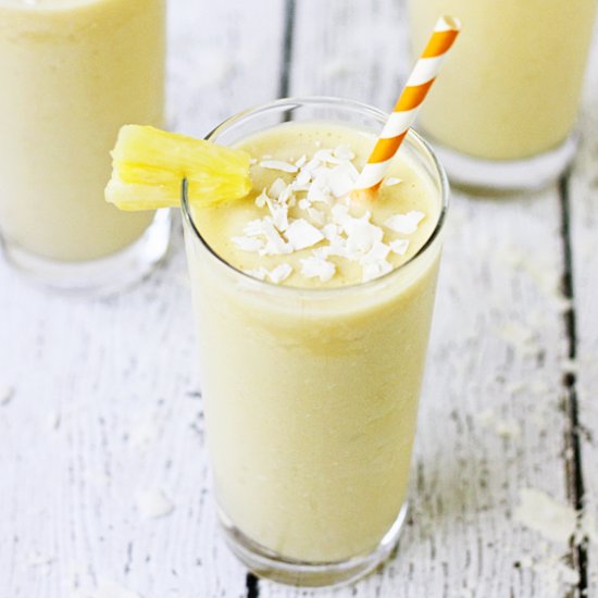 Pineapple Coconut Protein Smoothie