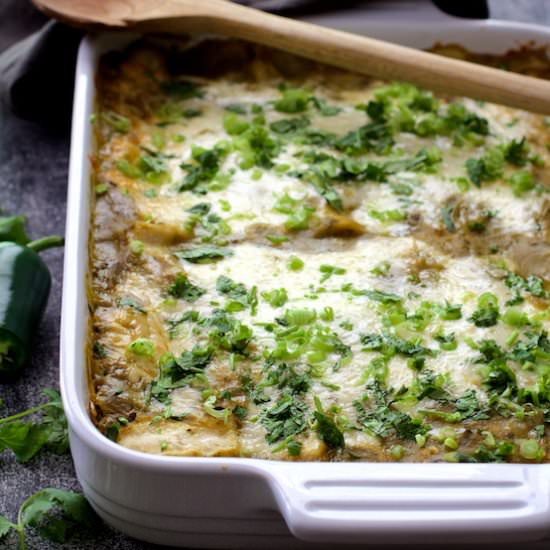 Lima Bean & Potato Enchiladas