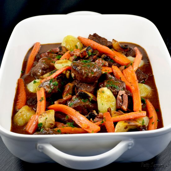 Oven Baked Beef Bourguignon