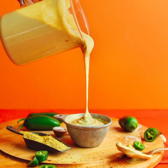 Roasted Jalapeño Vegan Queso