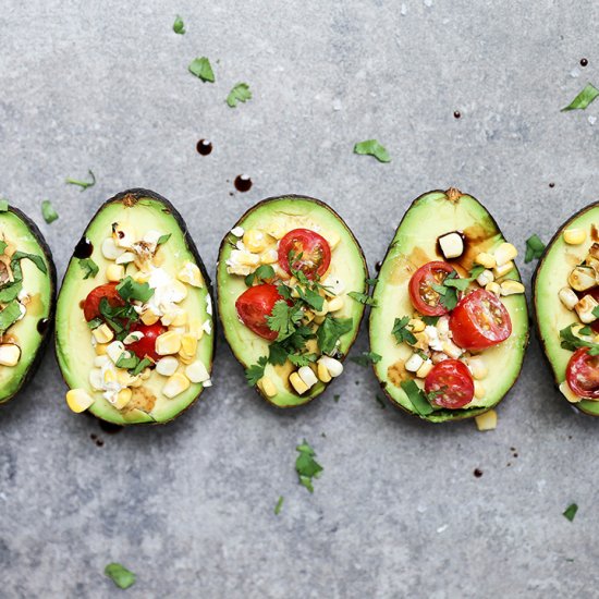 Baked Avocados with Fresh Salsa