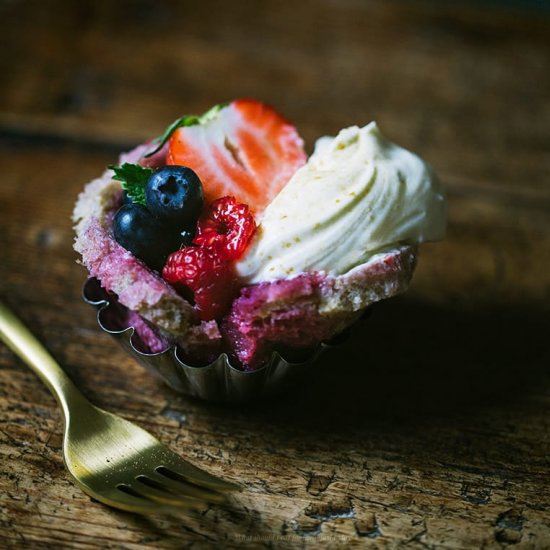 English Berry Bread Pudding