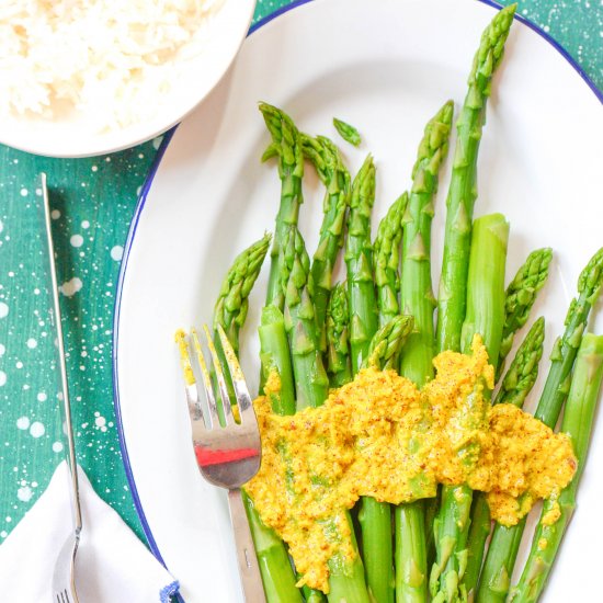 Asparagus in Mustard Sauce