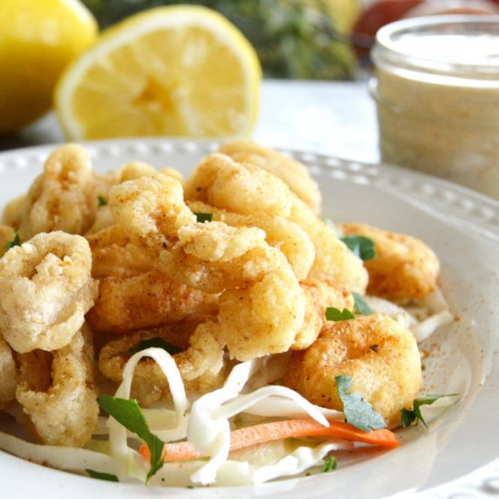 Crispy, Golden Fried Calamari