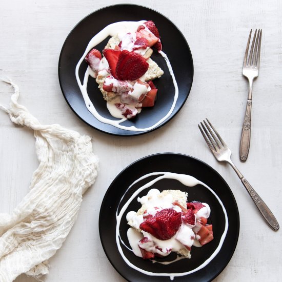 Strawberry Rhubarb Shortcake