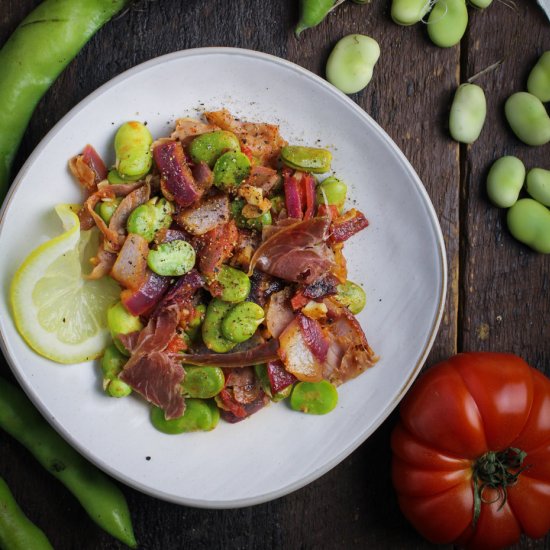 Spanish-Style Fava Bean Salad