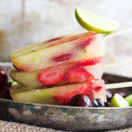 Easy Juice Ice Popsicles