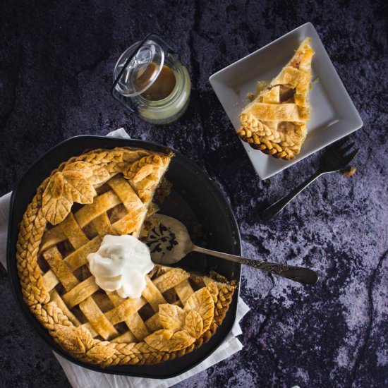 Bourbon Butterscotch Apple Pie