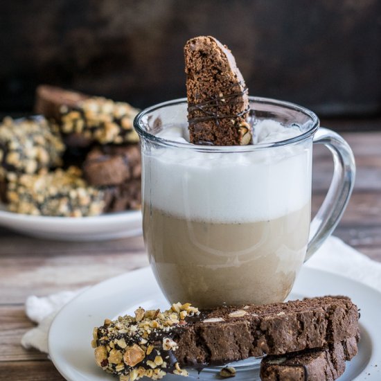 Chocolate Hazelnut Biscotti