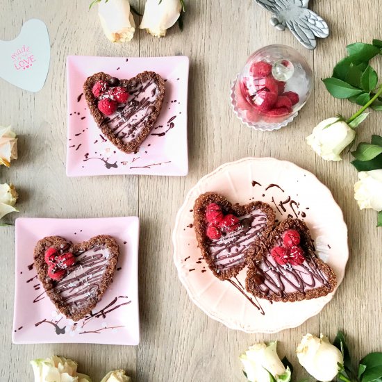 Chocolate and Raspberry Tarts