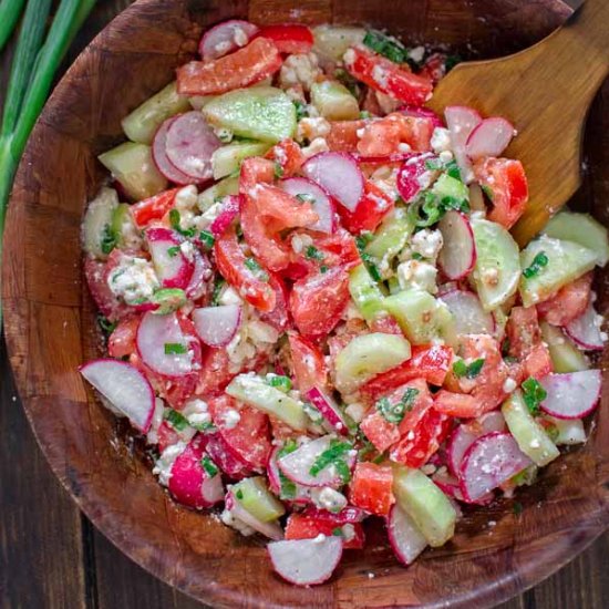 SUMMER SALAD WITH FETA