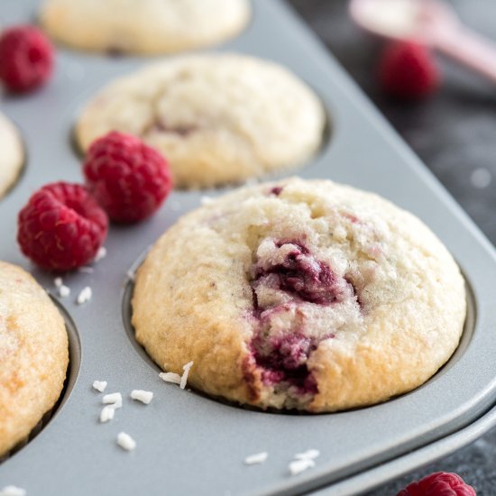 Coconut Raspberry Muffins