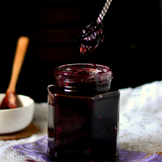 Blue grape chutney / jam