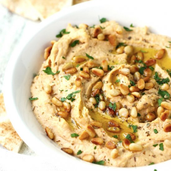 Chipotle Hummus w/ Roasted Pine Nut