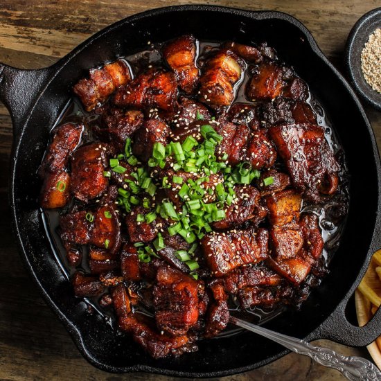 Beer Braised Pork Belly