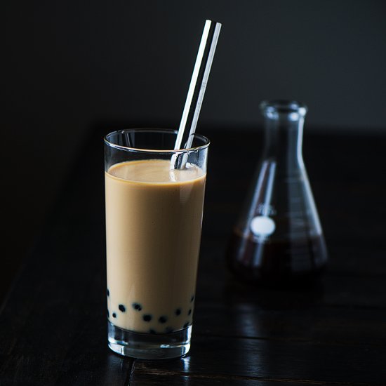 Spiked Thai Iced Coffee with Boba