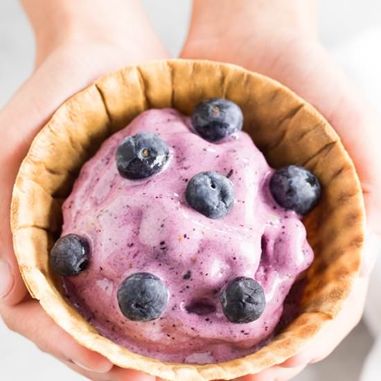 Blueberry Blender Ice Cream