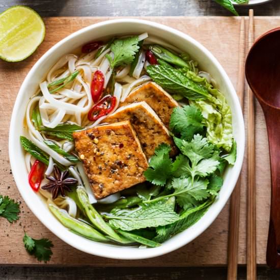 Pho with Spicy Tofu (V,GF)