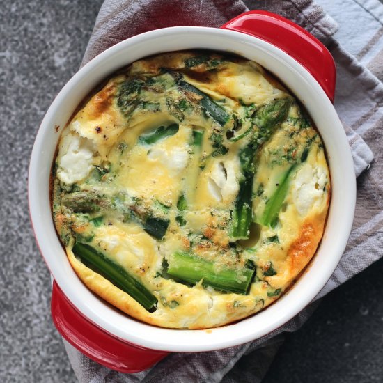 Baked Omelette with Asparagus