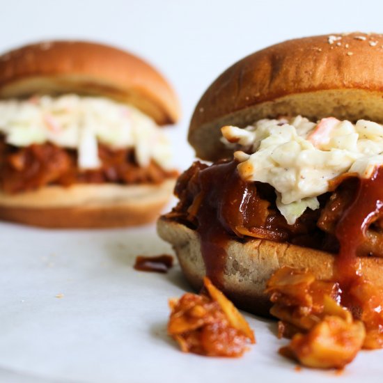 Vegan BBQ Artichoke Sandwich