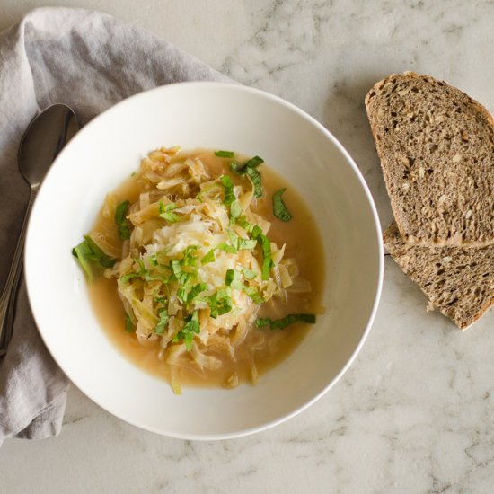 Cabbage & Onion Soup