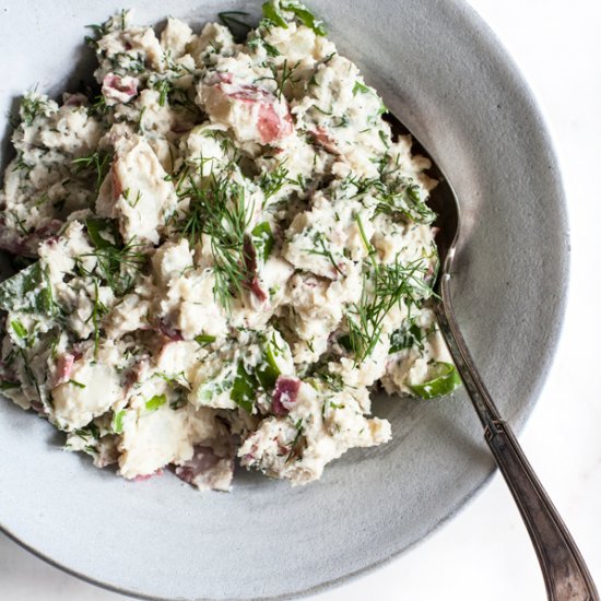 Vegan Red Potato Dijon Dill Salad