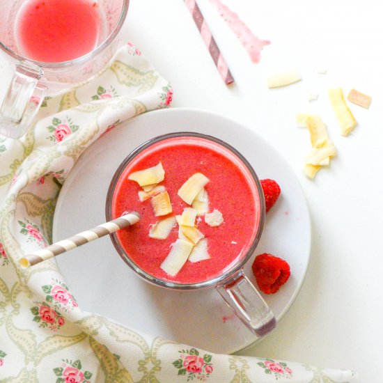 Prickly Pear and Raspberry Smoothie