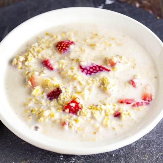 Strawberries and Cream Oatmeal