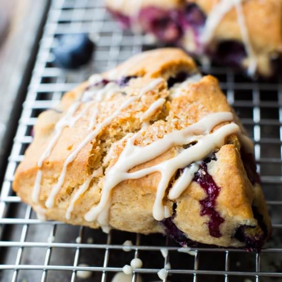 Vegan Gluten Free Blueberry Scones