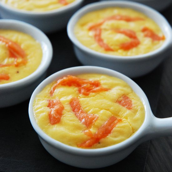 Salmon Creme Brulee