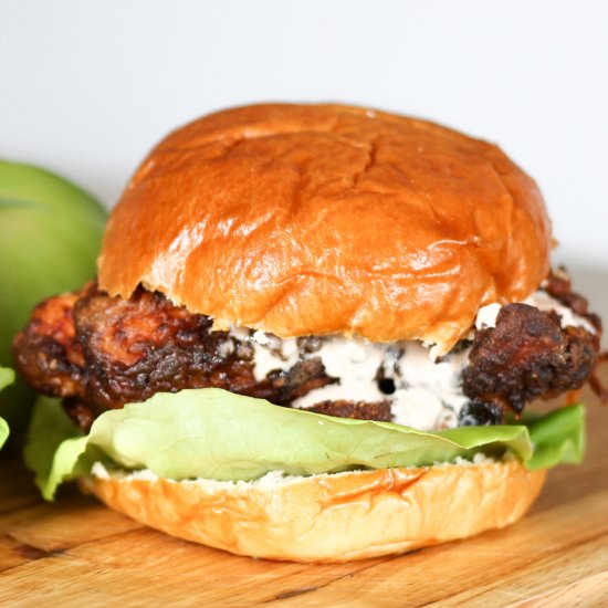 Chicken & Fried Green Tomato Burger