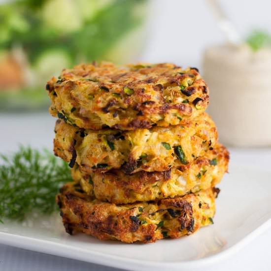 Crispy Baked Zucchini Patties