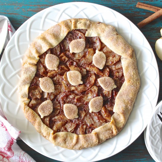 Spiced Asian Pear Galette