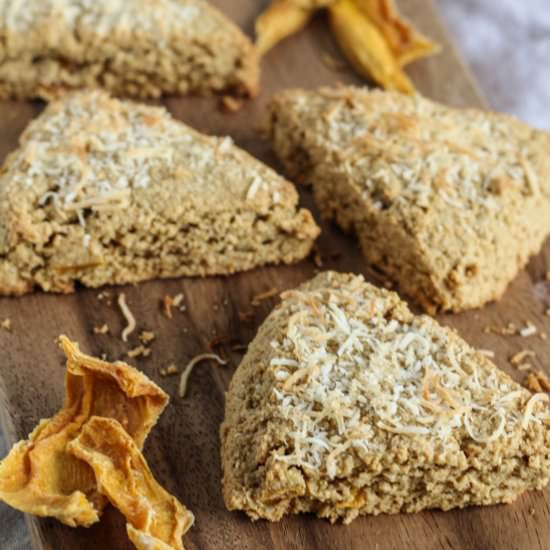 Coconut Mango Almond Flour Scones