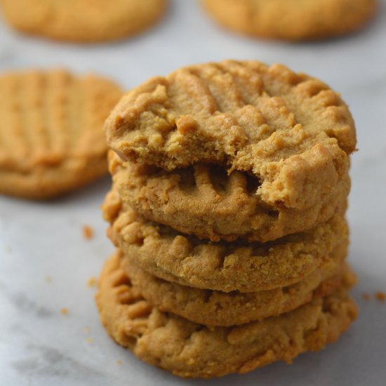 Easy Peanut Butter Protein Cookies