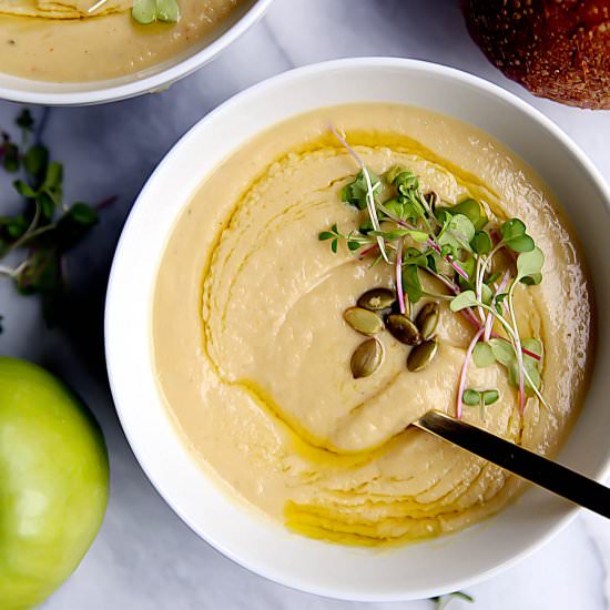 Roasted Parsnip and Apple Soup