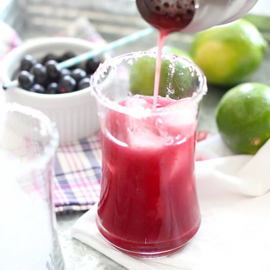 Blueberry Lime Margaritas