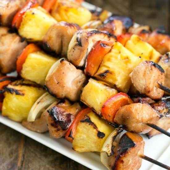 Honey Glazed Chicken Kabobs