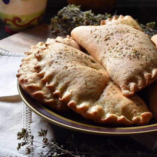 Spinach Mushroom Calzone