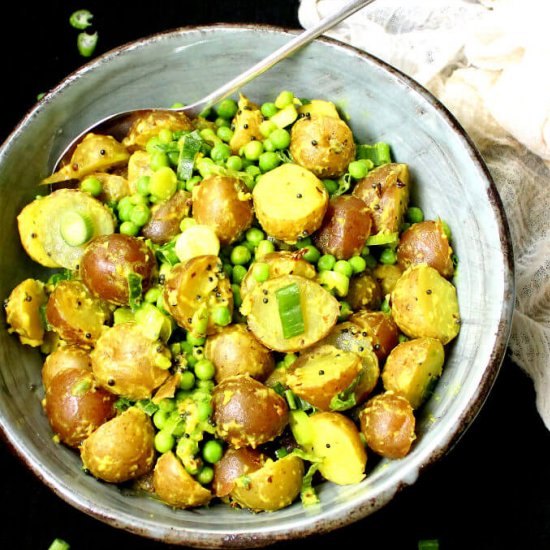 Vegan Potato Salad with Turmeric