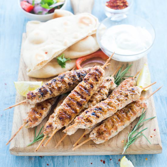 Grilled Rosemary Chicken Kebabs