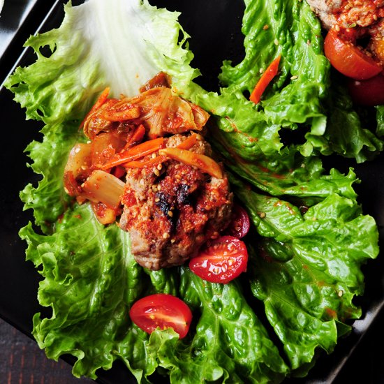 Korean Beef Lettuce Wraps