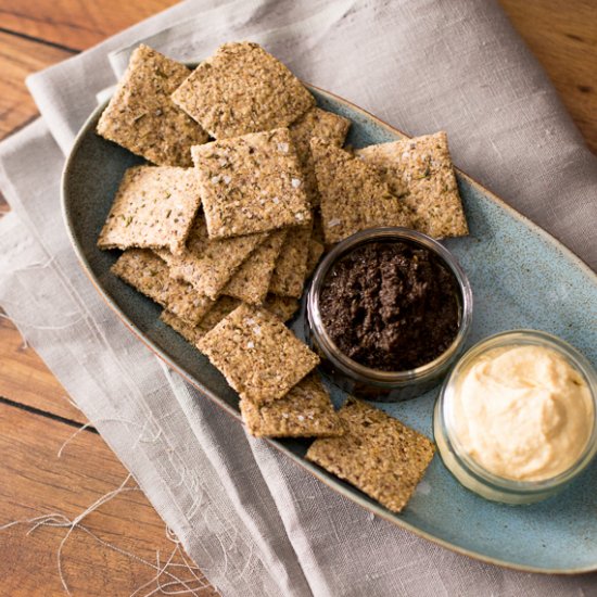 Rosemary Oat Crackers