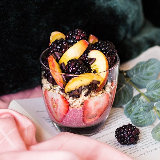 Berries Chia seeds parfait