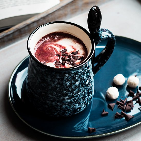 Beetroot hot chocolate